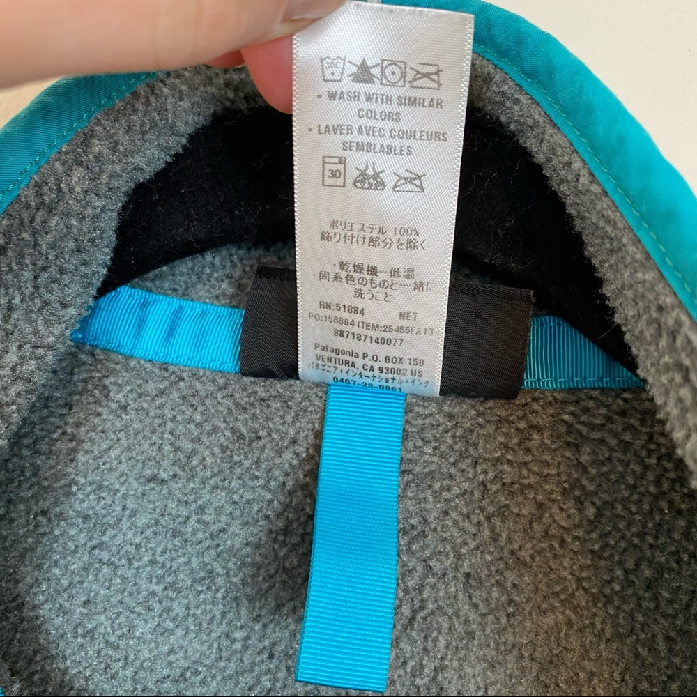 Patagonia Lightweight Synchilla Snap-T Fleece Pullover Nickel/Regen Green - Picture 7 of 9